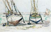 Paul Signac Bateaux de peche, Lomalo oil on canvas